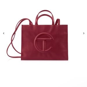 Telfar Medium Shopper in Oxblood